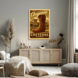 Cheyenne Cowboy Boot Poster - Cultural or Heritage Poster PosterGoat