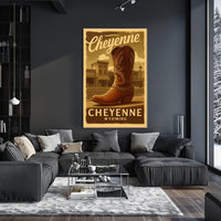 Cheyenne Cowboy Boot Poster - Cultural or Heritage Poster PosterGoat