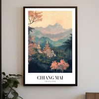 Chiang Mai Landscape Artistry: Tranquil Travel Poster PosterGoat