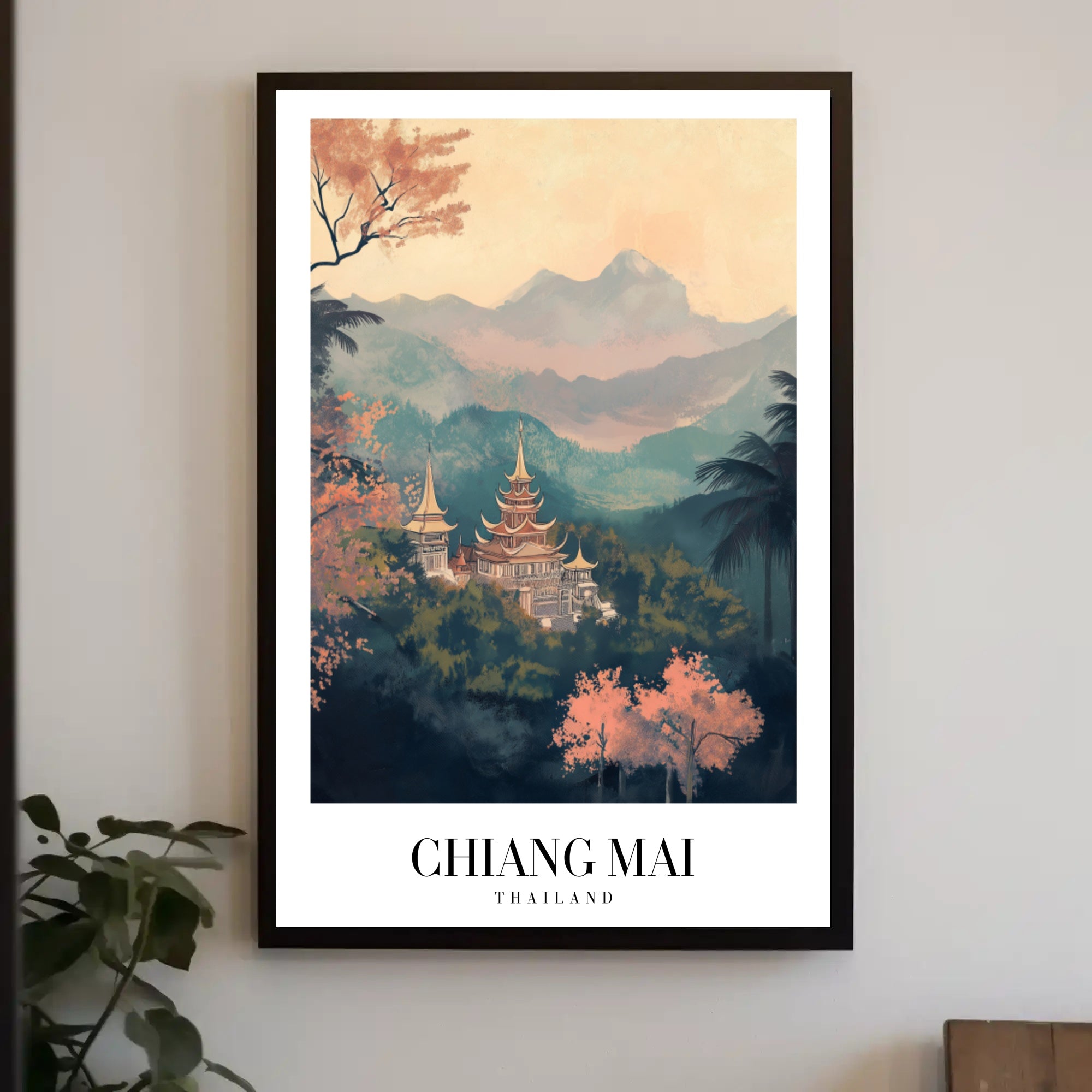 Chiang Mai Landscape Artistry: Tranquil Travel Poster PosterGoat