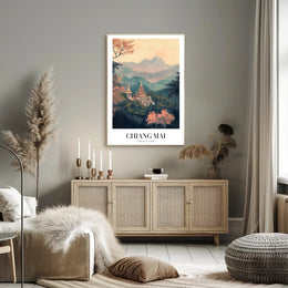 Chiang Mai Landscape Artistry: Tranquil Travel Poster PosterGoat
