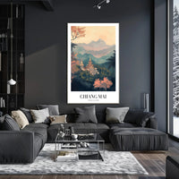 Chiang Mai Landscape Artistry: Tranquil Travel Poster PosterGoat