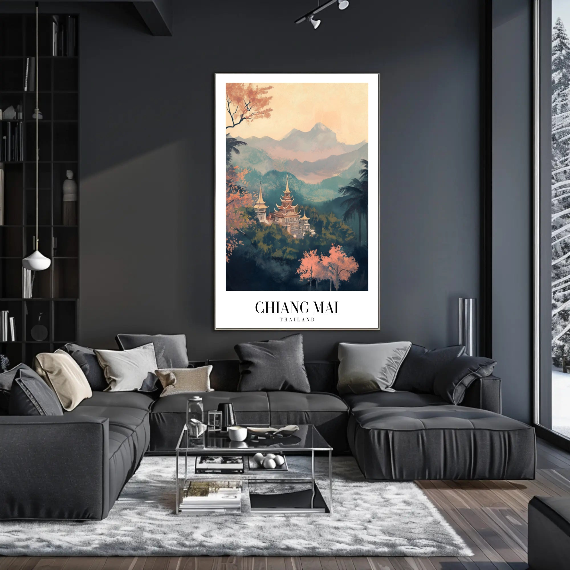Chiang Mai Landscape Artistry: Tranquil Travel Poster PosterGoat