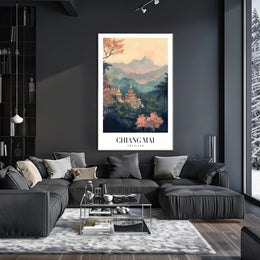 Chiang Mai Landscape Artistry: Tranquil Travel Poster PosterGoat