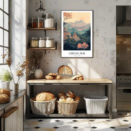 Chiang Mai Landscape Artistry: Tranquil Travel Poster PosterGoat