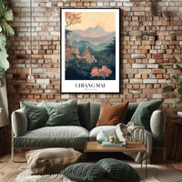 Chiang Mai Landscape Artistry: Tranquil Travel Poster PosterGoat