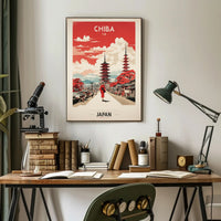 Chiba Japan Vintage Travel Poster PosterGoat