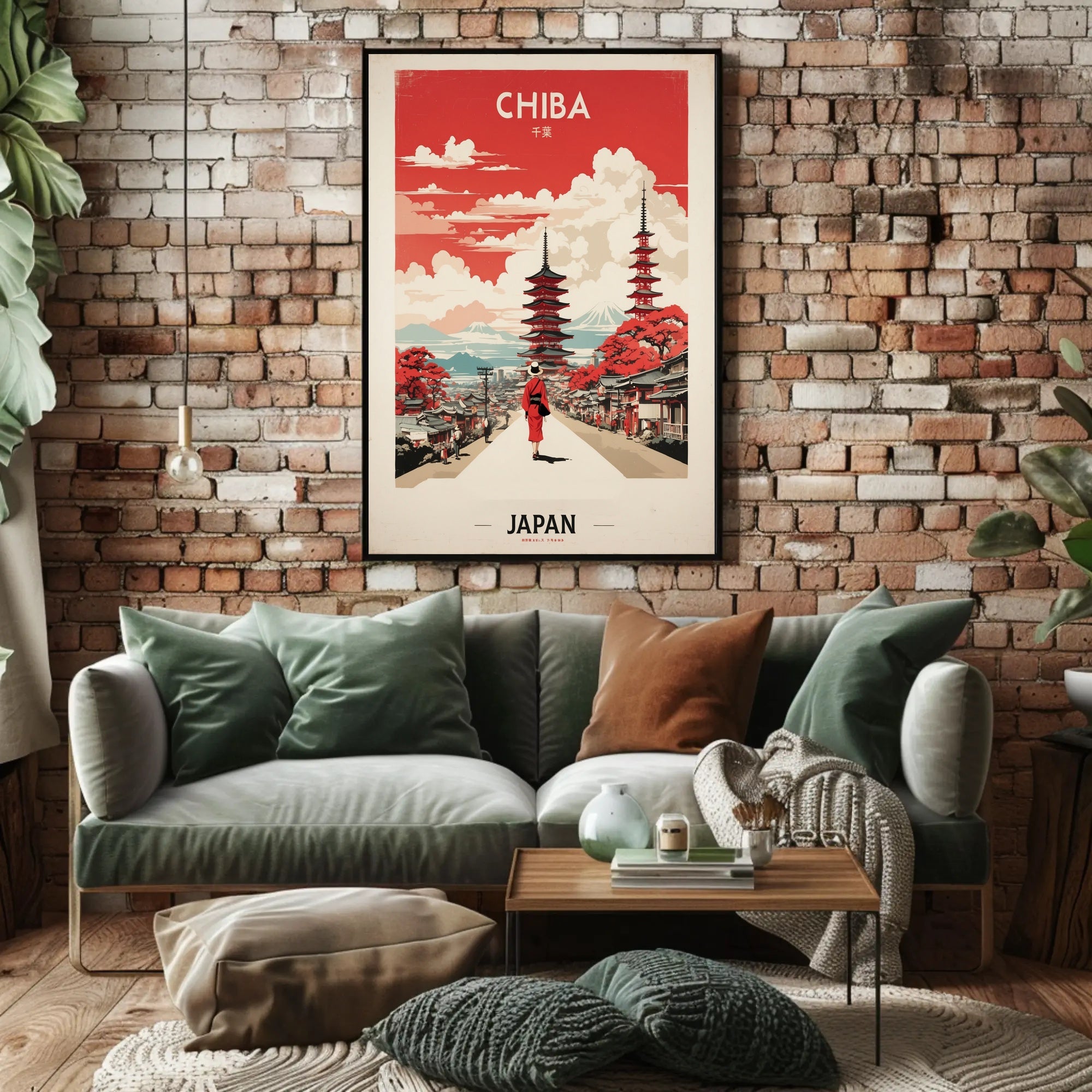Chiba Japan Vintage Travel Poster PosterGoat