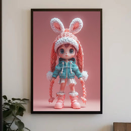 Chibi Winter Wonderland Poster - Abstract, Artistic, or Pop Culture Poster PosterGoat