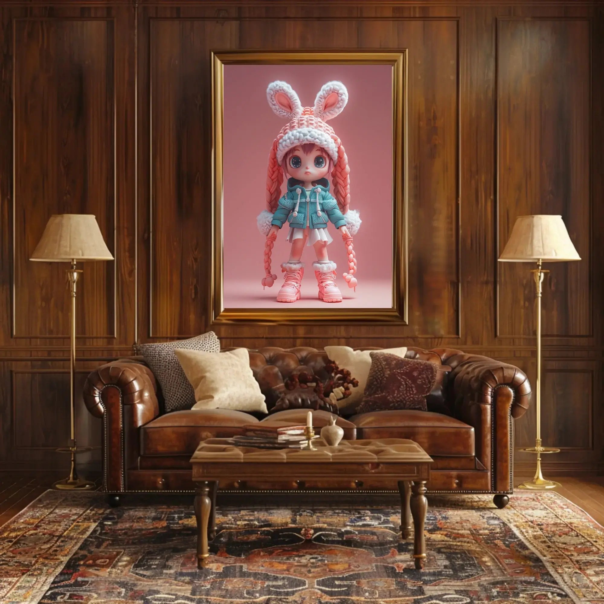 Chibi Winter Wonderland Poster - Abstract, Artistic, or Pop Culture Poster PosterGoat