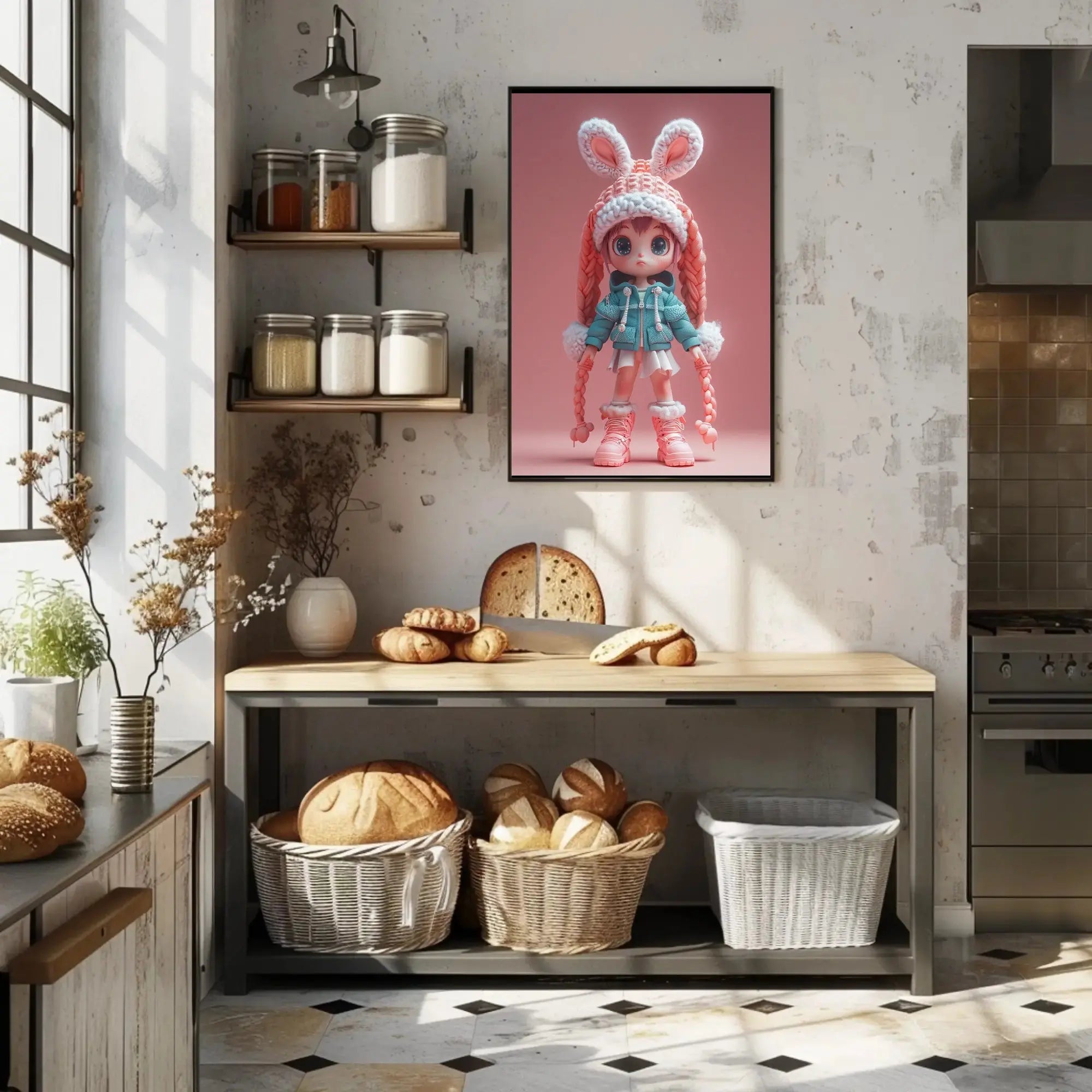 Chibi Winter Wonderland Poster - Abstract, Artistic, or Pop Culture Poster PosterGoat