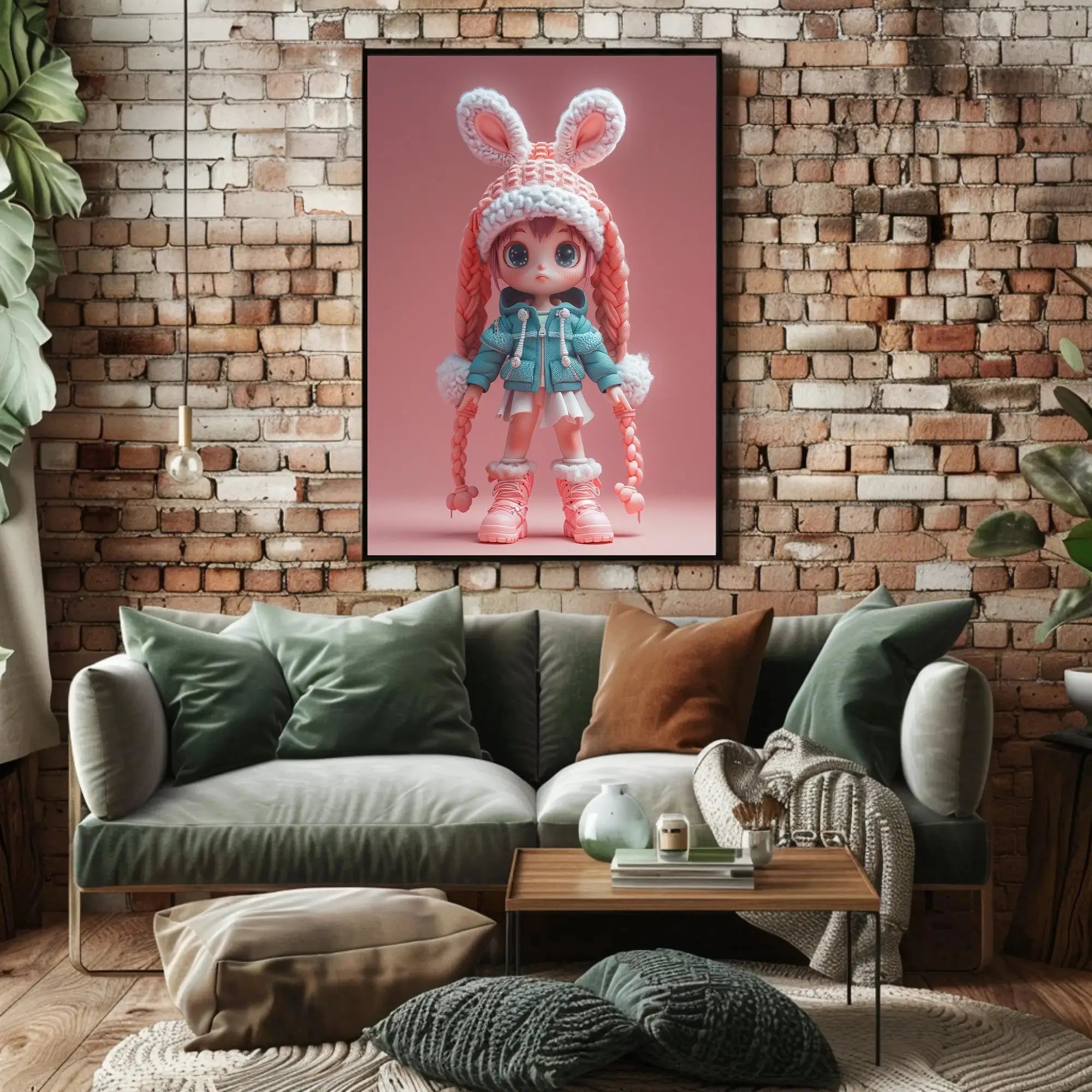 Chibi Winter Wonderland Poster - Abstract, Artistic, or Pop Culture Poster PosterGoat
