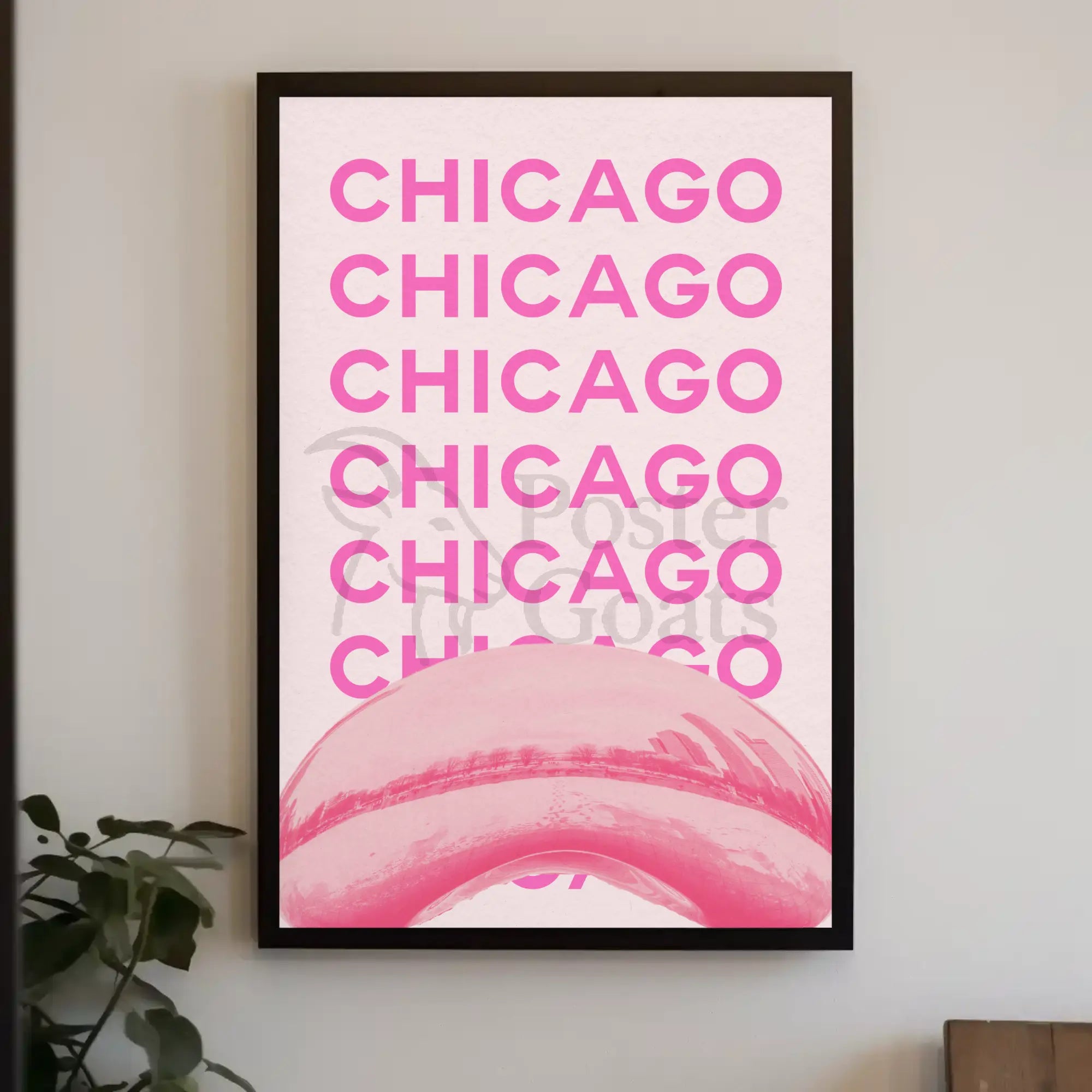 Chicago Cityscape Celebration Travel Poster PosterGoat