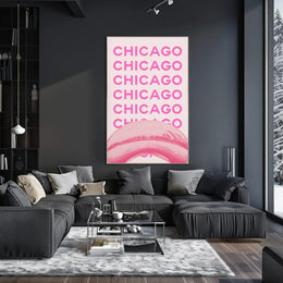 Chicago Cityscape Celebration Travel Poster PosterGoat