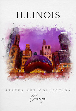Chicago Urban Vibes Art Print Travel Poster PosterGoat