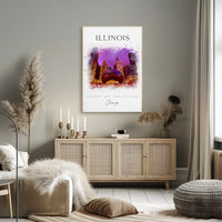 Chicago Urban Vibes Art Print Travel Poster PosterGoat