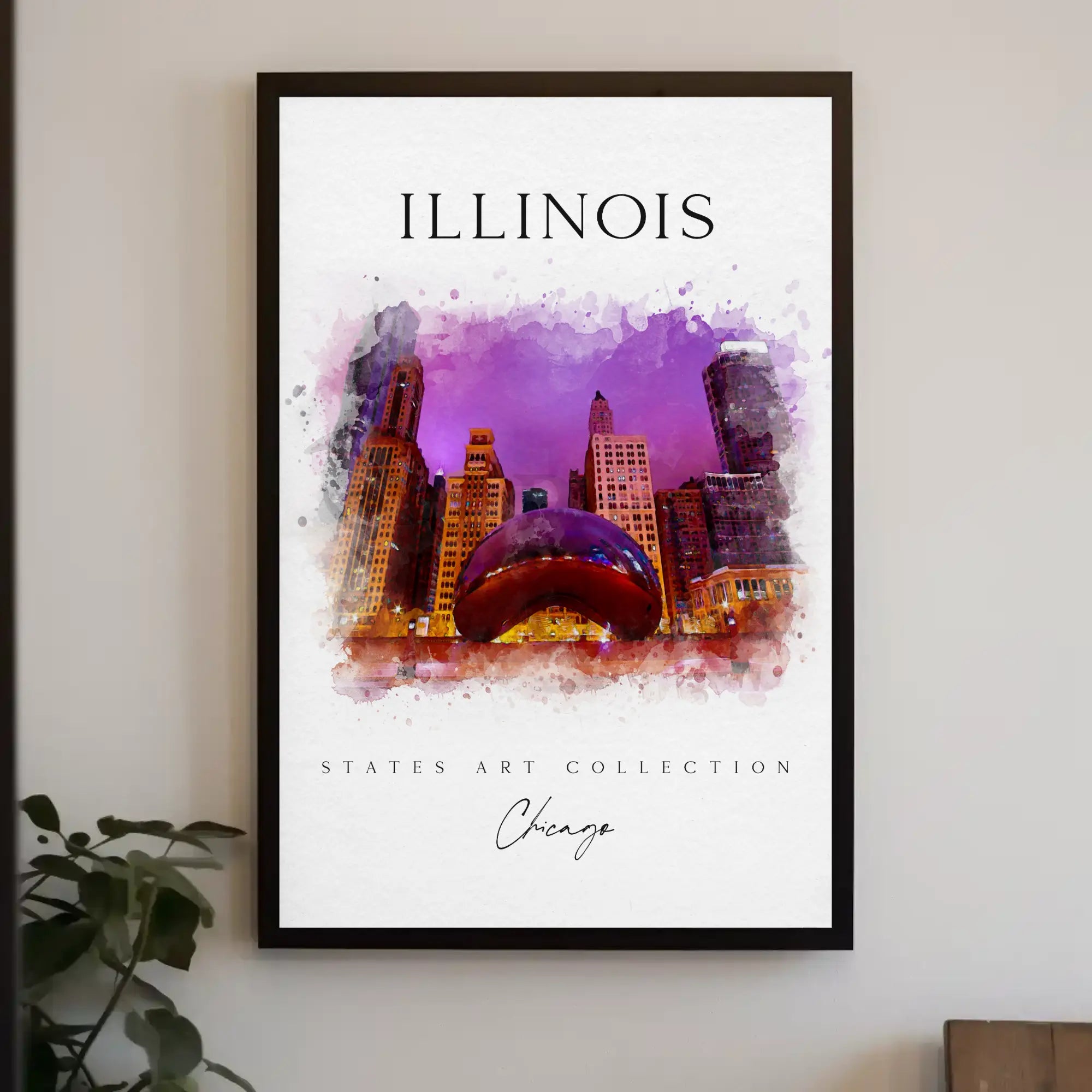 Chicago Urban Vibes Art Print Travel Poster PosterGoat