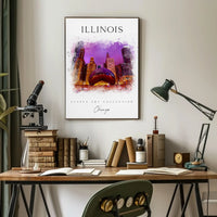 Chicago Urban Vibes Art Print Travel Poster PosterGoat
