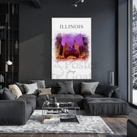 Chicago Urban Vibes Art Print Travel Poster PosterGoat
