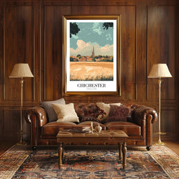 Chichester Landscape Vintage Travel Poster PosterGoat