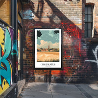 Chichester Landscape Vintage Travel Poster PosterGoat