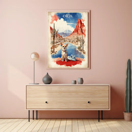 Chihuahua in Creel Desert Landscape Travel Poster PosterGoat