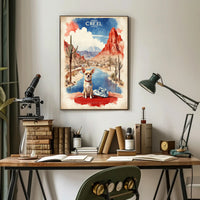 Chihuahua in Creel Desert Landscape Travel Poster PosterGoat