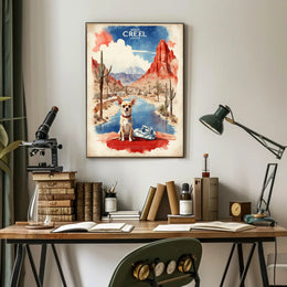 Chihuahua in Creel Desert Landscape Travel Poster PosterGoat