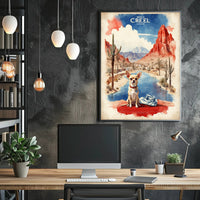 Chihuahua in Creel Desert Landscape Travel Poster PosterGoat