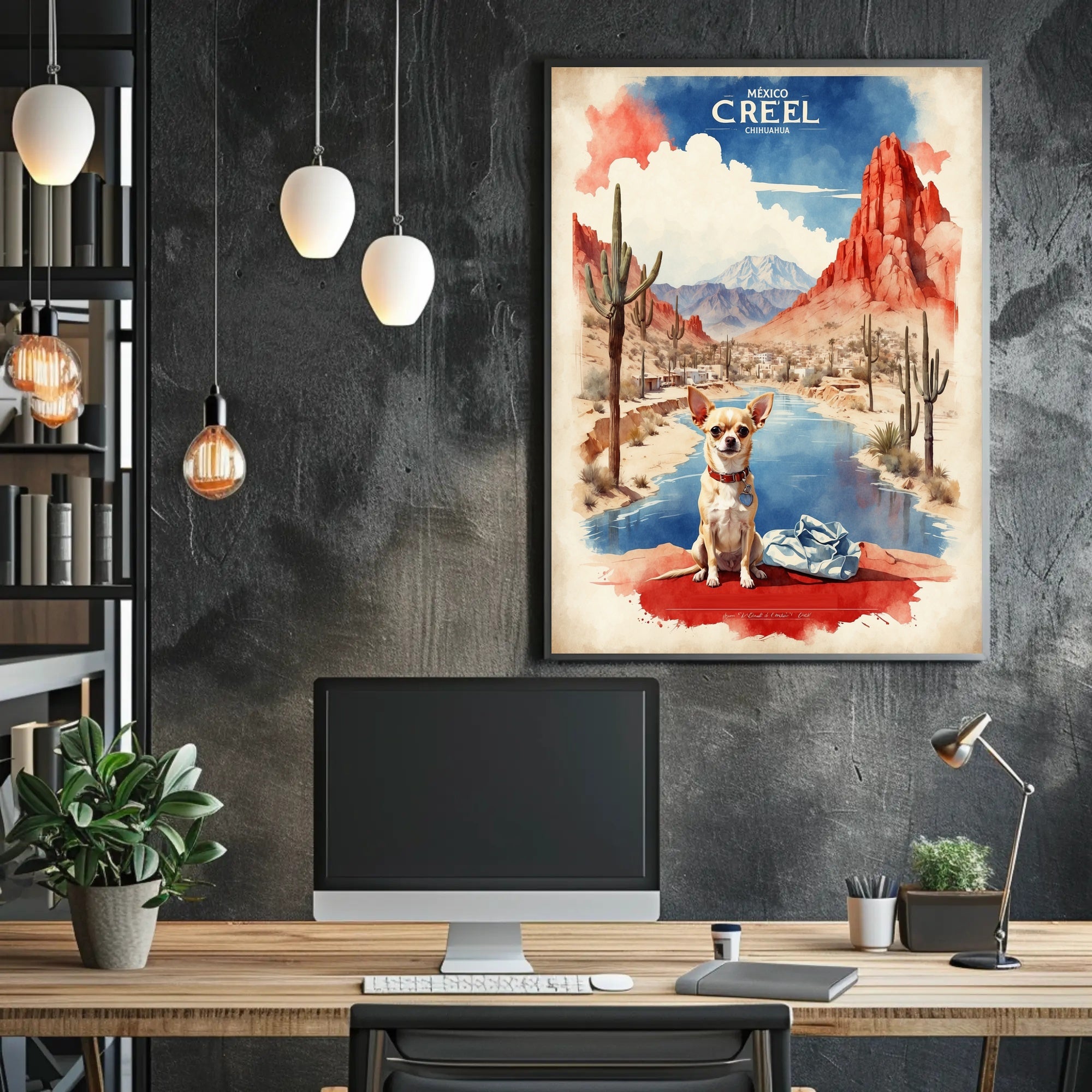Chihuahua in Creel Desert Landscape Travel Poster PosterGoat