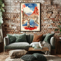 Chihuahua in Creel Desert Landscape Travel Poster PosterGoat