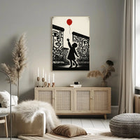 Child Reaching for Hope Artistic Pop Culture Poster PosterGoat