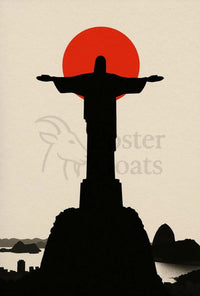 Christ the Redeemer Rio Travel Poster PosterGoat