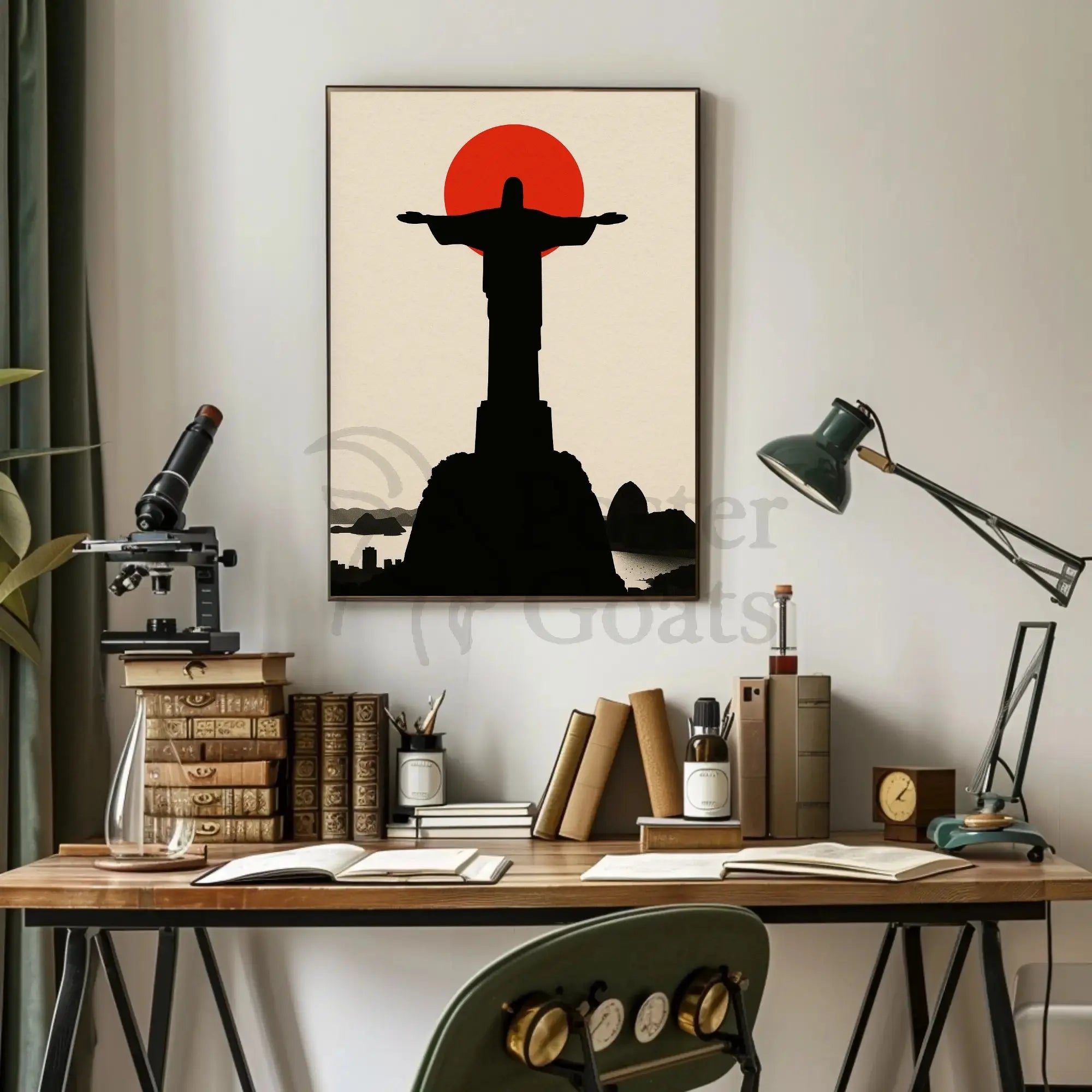 Christ the Redeemer Rio Travel Poster PosterGoat