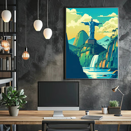 Christ the Redeemer Travel Poster PosterGoat