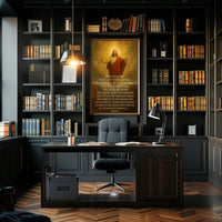 Christian Devotion with Lord's Prayer Heritage Poster PosterGoat