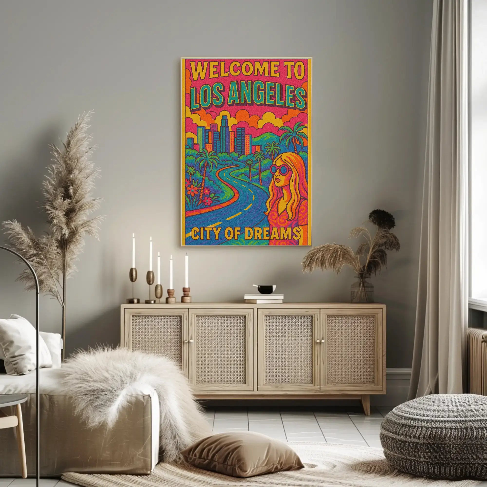 City of Dreams Vibrant Travel Poster PosterGoat