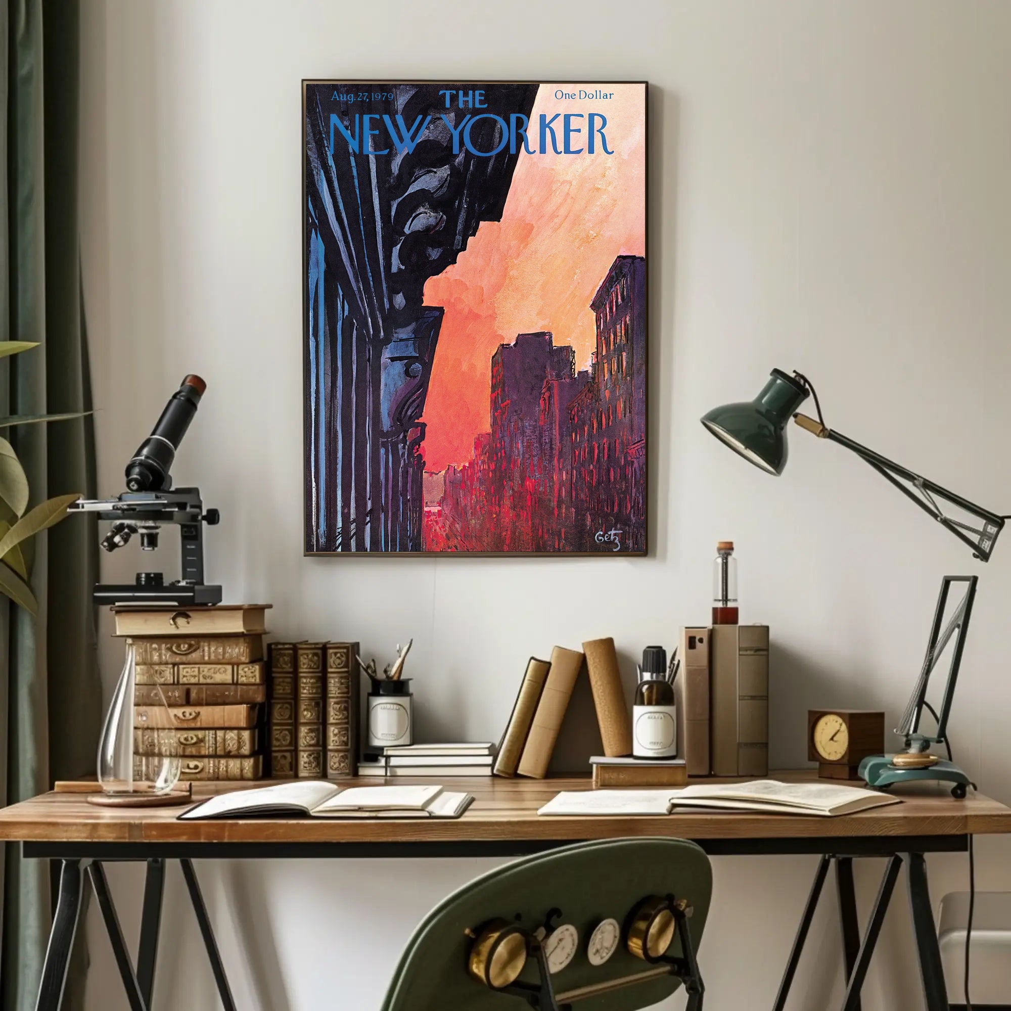 Cityscape Elegance: New York Travel Poster PosterGoat