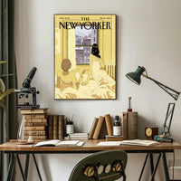 Cityscape Reflection in Winter - Contemporary Cultural Poster PosterGoat