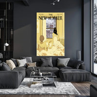Cityscape Reflection in Winter - Contemporary Cultural Poster PosterGoat
