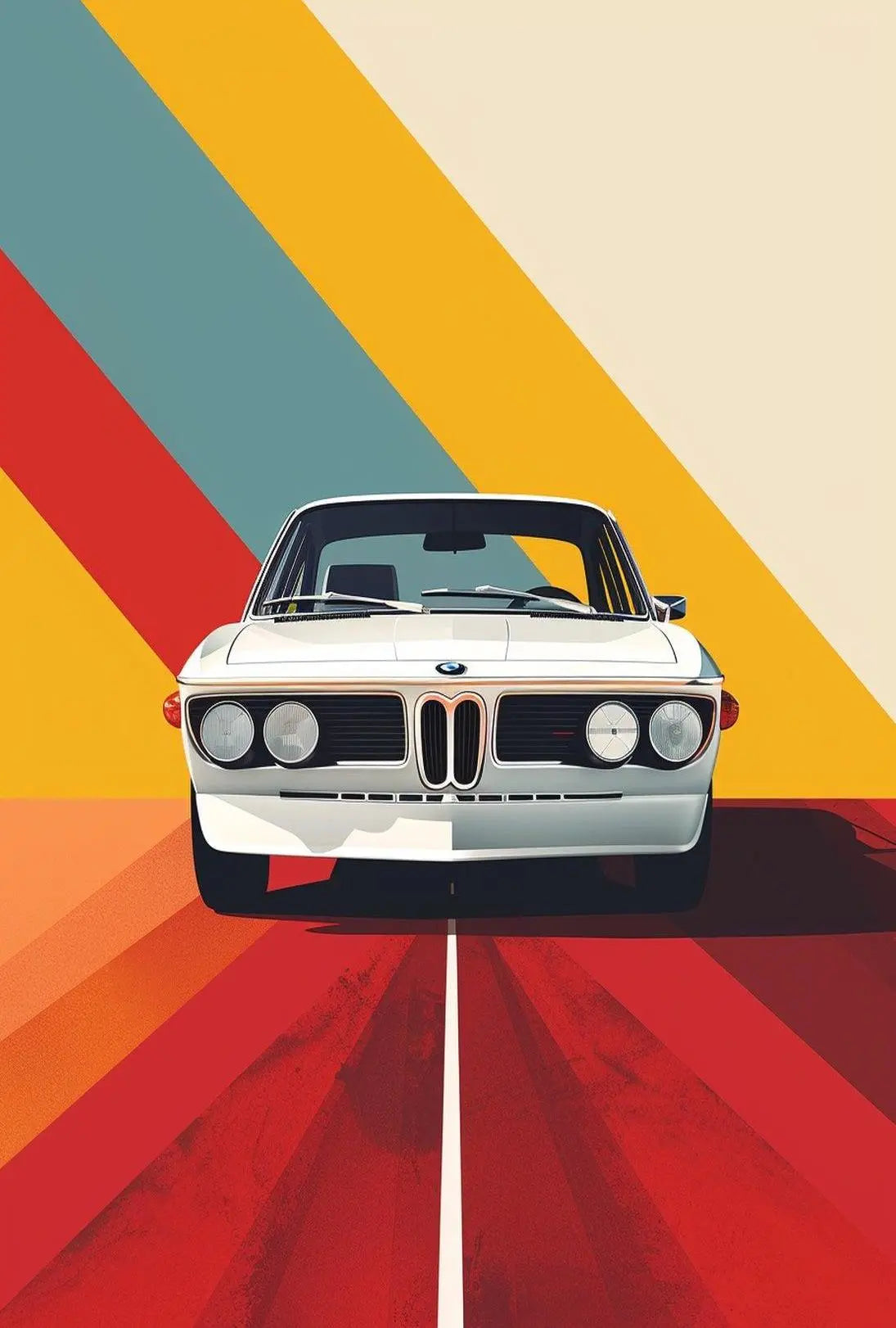 Classic 1970s Car Retro Design Pop Culture Poster PosterGoat