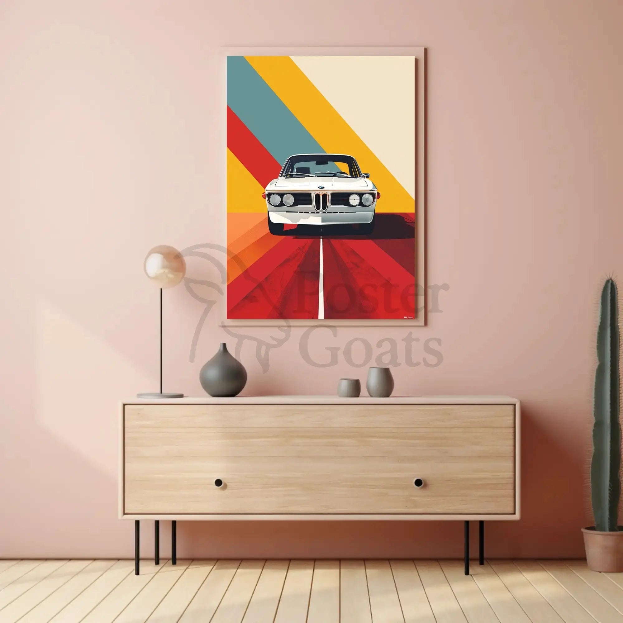 Classic 1970s Car Retro Design Pop Culture Poster PosterGoat