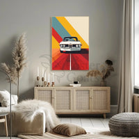 Classic 1970s Car Retro Design Pop Culture Poster PosterGoat