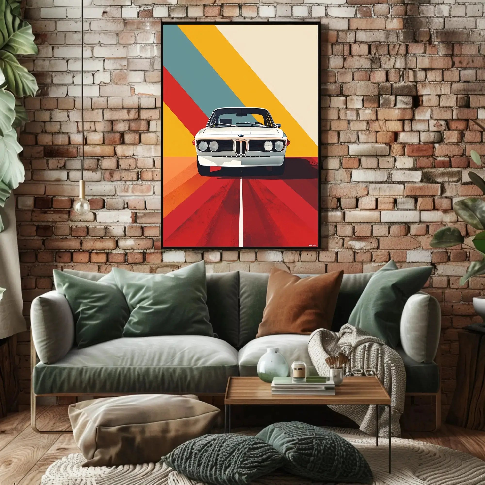 Classic 1970s Car Retro Design Pop Culture Poster PosterGoat