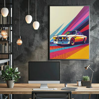 Classic 1970s Coupe Pop Art Poster PosterGoat
