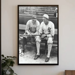 Classic Baseball Legends in Nostalgic Sports Poster PosterGoat
