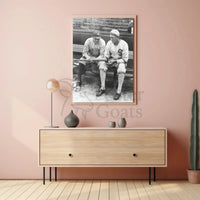 Classic Baseball Legends in Nostalgic Sports Poster PosterGoat