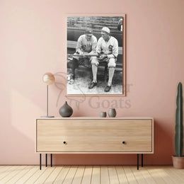 Classic Baseball Legends in Nostalgic Sports Poster PosterGoat