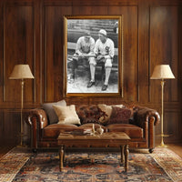 Classic Baseball Legends in Nostalgic Sports Poster PosterGoat