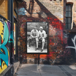 Classic Baseball Legends in Nostalgic Sports Poster PosterGoat